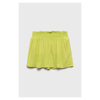 Dětská sukně United Colors of Benetton žlutá barva, mini, áčková