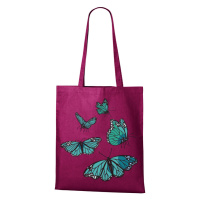 Plátěná taška s potiskem motýlí - plátěná taška na nákupy