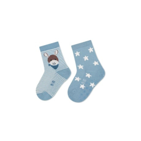 Sterntaler Ponožky ABS dvojité balení Emmi světle modré