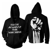 Rage Against The Machine mikina, Large Fist Zip, pánská