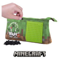 Pixie Crew Minecraft velké pouzdro zeleno-hnědé