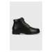 Kožené boty Geox Andalo pánské, černá barva