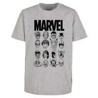 Dětské tričko Marvel Crew vřesové šedé