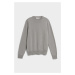 Svetr trussardi sweater roundneck cashmere blend šedá