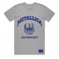 Metallica tričko, College Crest Grey, pánské