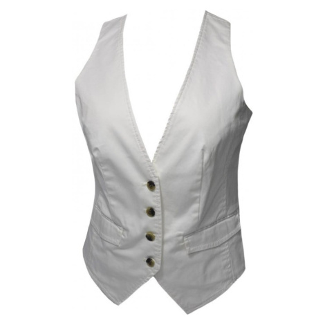 Tommy Hilfiger Vest - vtg str sateen in white