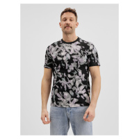 Černé pánské vzorované tričko Tom Tailor Denim