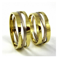 Snubní prsteny zlaté 0074 + DÁREK ZDARMA