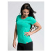 Dámské bavlněné triko CityZen klasické s elastanem zelená