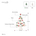 Éternelle Vánoční brož se zirkony Christmas Tree 2 - vánoční stromeček B2095-11120205367601 Bare