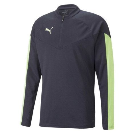 Puma INDIVIDUALFINAL 1/4 ZIP TOP Pánská mikina, šedá, velikost