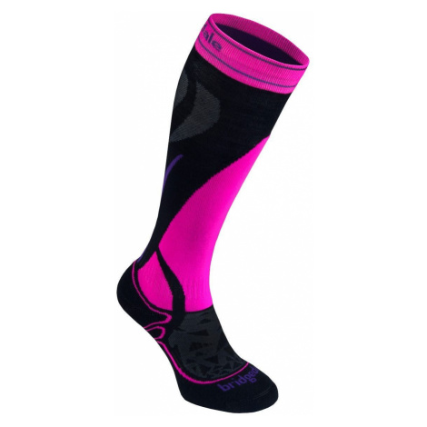 Bridgedale Ski Midweight Women´s Black / Fluro pink (41-43EU)