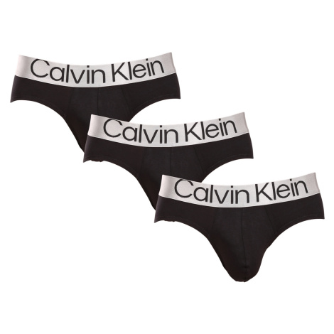 3PACK pánské slipy Calvin Klein černé (NB3129A-7V1)