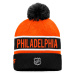 Zimní čepice Fanatics Authentic Pro Game & Train Cuffed Pom Knit Philadelphia Flyers