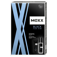 Mexx Black Man - deodorant s rozprašovačem 75 ml + sprchový gel 50 ml