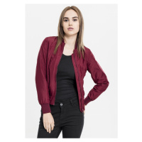 Dámská bomber bunda // Urban classics Ladies Light Bomber Jacket burgundy