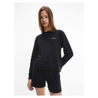 Dámská mikina Lounge Sweatshirt Modern Cotton 000QS6870EUB1 černá - Calvin Klein