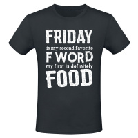 Food F Word Tričko černá