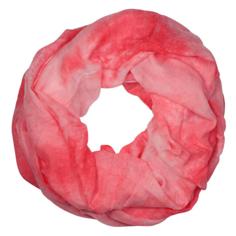 Amália batikovaná šála kruhová JK01 růžová Delphin