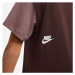 Nike SPORTSWEAR ESSENTIAL Dívčí tričko, hnědá, velikost