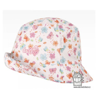 Funkční letní klobouk Dráče - Florida 04, bílá, kytičky Barva: Bílá