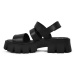 Sandály Altercore SUSIE VEGAN dámské, černá barva, na platformě