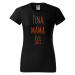 DOBRÝ TRIKO Dámské tričko s potiskem Žena, máma, šéf Barva: Oranžová
