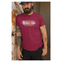 MMO Pánské tričko Bitcoin Barva: Marlboro červená