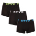 3PACK pánské boxerky Styx sportovní guma vícebarevné (G9606162)