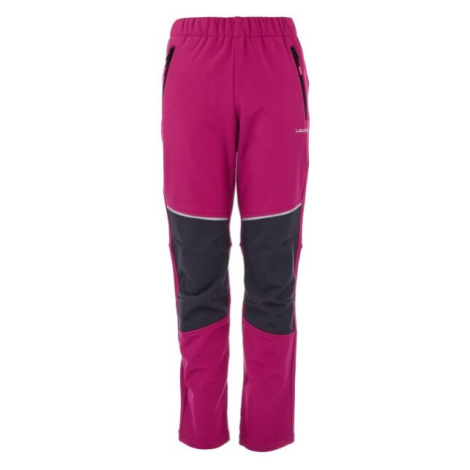 Lewro BENET Dívčí softshellové kalhoty, růžová, velikost
