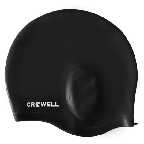 Plavecká čepice Crowell Ear Bora černé barvy.2