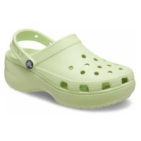 Crocs CLASSIC PLATFORM CLOG W Dámské pantofle, zelená, velikost 38/39