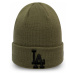 New Era MLB LEAGUE ESSENTIAL CUFF KNIT LOS ANGELES DODGERS Unisex zimní čepice, khaki, velikost