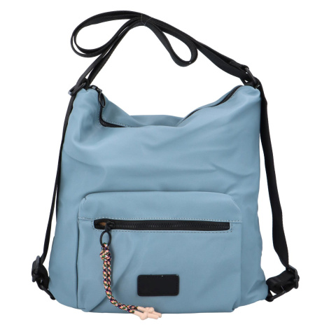 Volnočasová dámská lehká kabelka/batoh Pura, světle modrá ilf