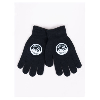 Yoclub Kids's Boys' Five-Finger Gloves RED-0012C-AA5A-017