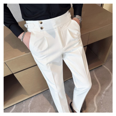 Elegantné pánske nohavice s opaskom a sponou JFC FASHION