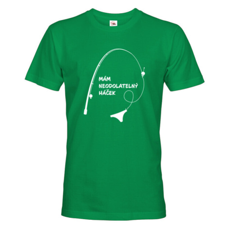 Vtipné rybářské tričko Mám neodolatelný háček - vtipné tričko pro rybáře BezvaTriko