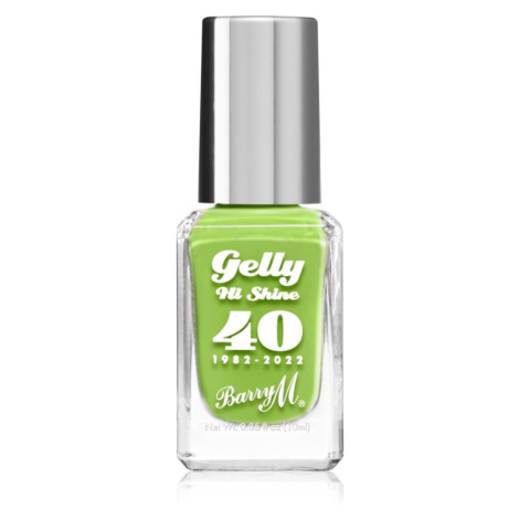 Barry M Gelly Hi Shine "40" 1982 - 2022 lak na nehty odstín Fizzy Apple 10 ml