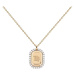 PDPAOLA Originální pozlacený náhrdelník Panna VIRGO CO01-573-U (řetízek, přívěsek)