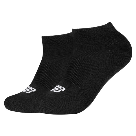 Skechers 2PPK Basic Cushioned Sneaker Socks Černá