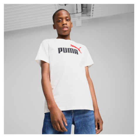 PUMA - ESS 2 COLOR NO.1 LOGO TEE B DĚTSKÉ BAVLNĚNÉ TRIKO BÍLÉ