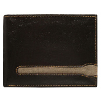 Pánská peněženka hnědé barvy vyrobená z pravé kůže