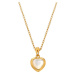 Hot Diamonds Něžný náhrdelník s diamantem a perletí Jac Jossa Soul DP1000 (řetízek, přívěsek)