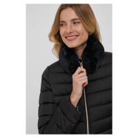 Péřová bunda Geox BETTANIE dámská, černá barva, zimní