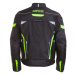 INFINE Jupiter Neon textilní moto bunda černá/zelená