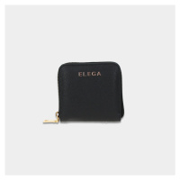 ELEGA Malá zipová peněženka ELEGA černá structure/zlato