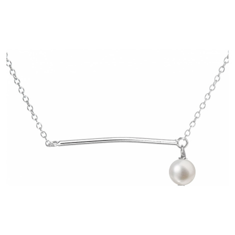 Evolution Group Perlový náhrdelník z pravých říčních perel bílý 22022.1