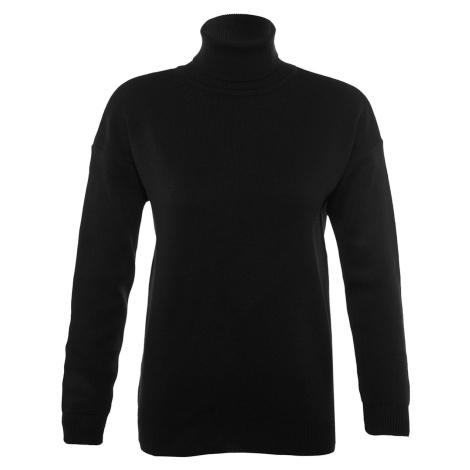 jiná značka TRENDYOL svetr s rolákem Barva: Černá, Mezinárodní