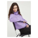 Vlněný svetr American Vintage dámský, fialová barva, hřejivý, s golfem