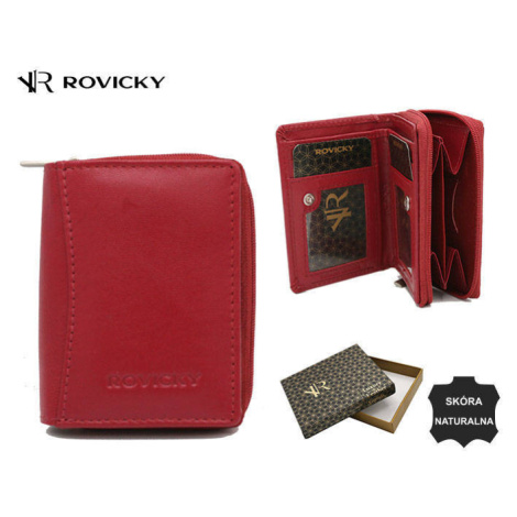Dámská kompaktní kožená peněženka Rovicky